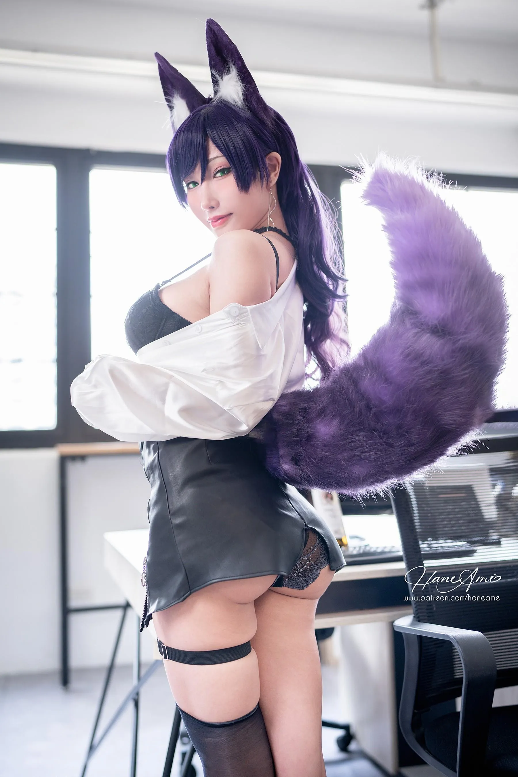雨波_HaneAme – NO.192.2023年06月新品订阅4套视频-Seki Sexy OL Foxy [51P]插图5